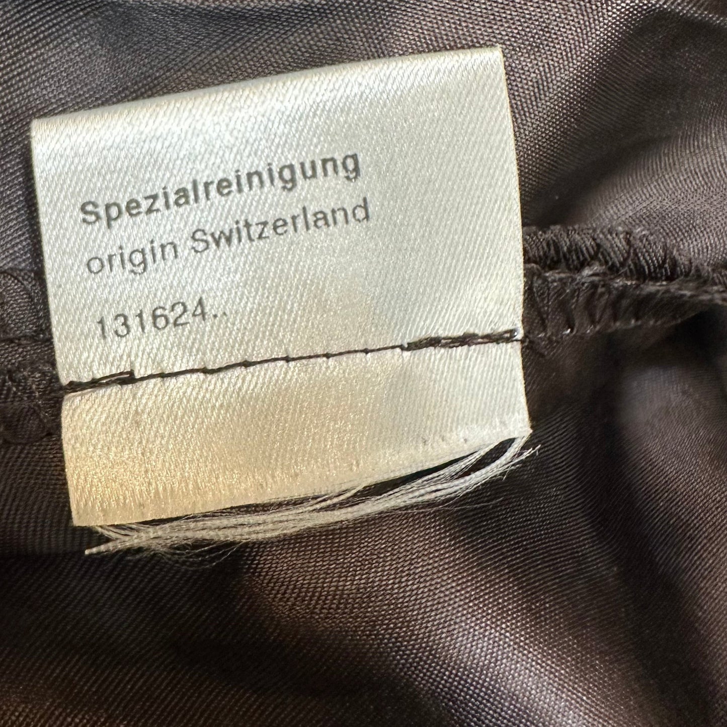 Akris Punto Suede Leather Skirt A Line Switzerland Brown Grey Slits 10