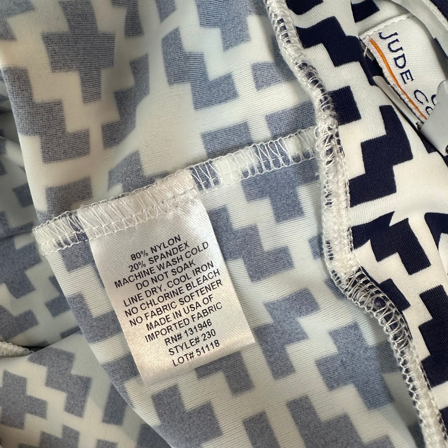 Jude Connally Morgan Skort Jude Cloth Blue White Golf Tennis Small