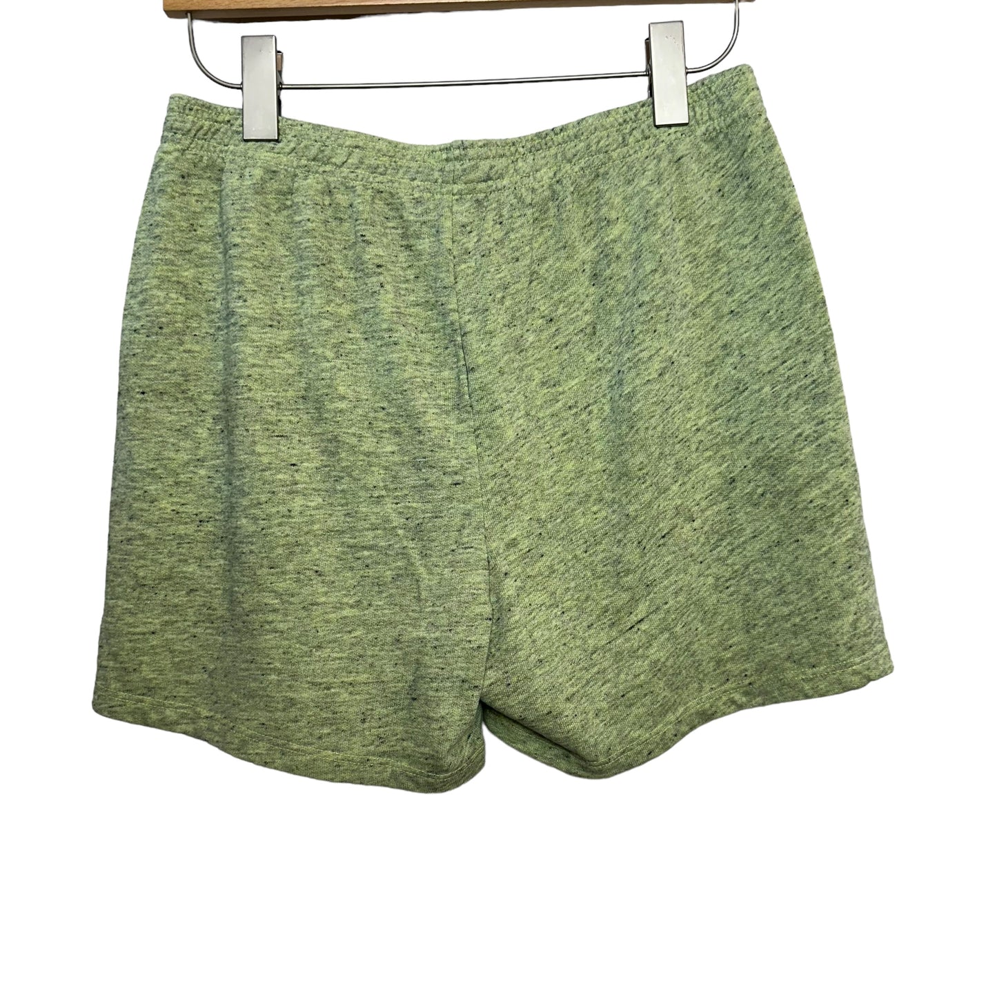 New with Tags Monrow Sweat Shorts Fleece Lime Green Pull On Elastic Medium