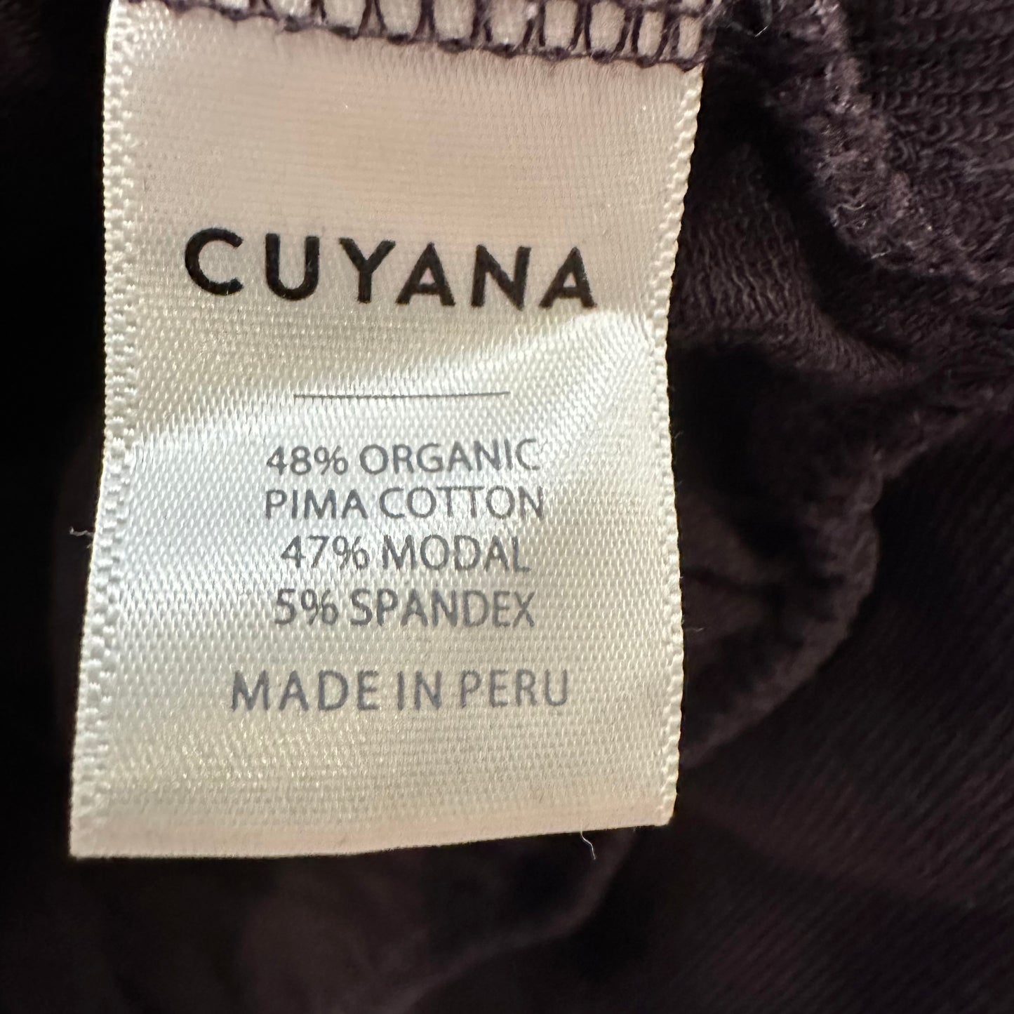 Cuyana Lounge Set French Terry Sweatshirt and Wide Leg Sweatpants Brown Large