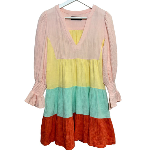 Tuckernuck Pomander Place Kenzo Dress Sorbet Colorblock Gauze Mini Small