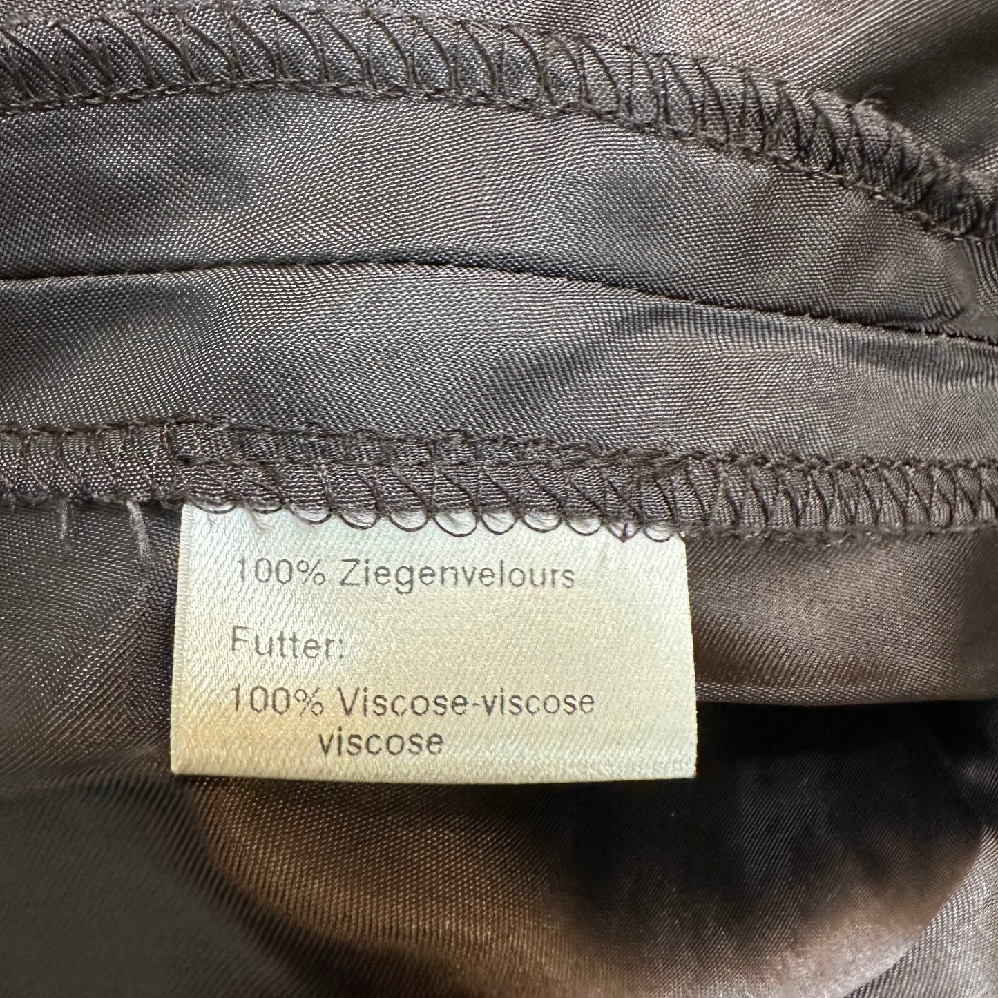 Akris Punto Suede Leather Skirt A Line Switzerland Brown Grey Slits 10