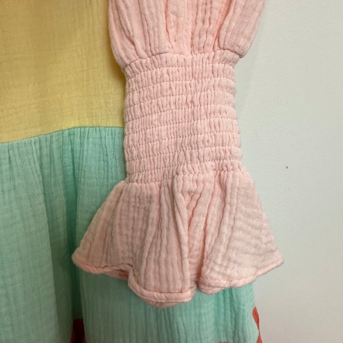 Tuckernuck Pomander Place Kenzo Dress Sorbet Colorblock Gauze Mini Small