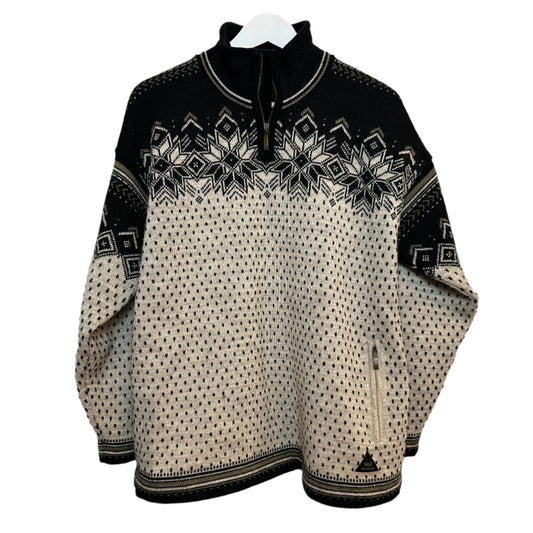 Dale of Norway Polarwind Vail Sweater Half-Zip Wool Fair Isle Knit Dale Sport Medium