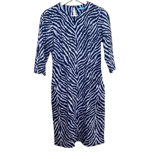 J. McLaughlin Catalyst Dress Tiger Eyes Purple Blue Catalina Cloth Small