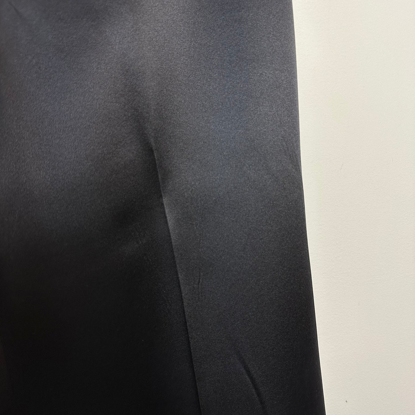 Vintage 90s Talbots Black Silk Trouser Pants High Rise Straight Leg 4