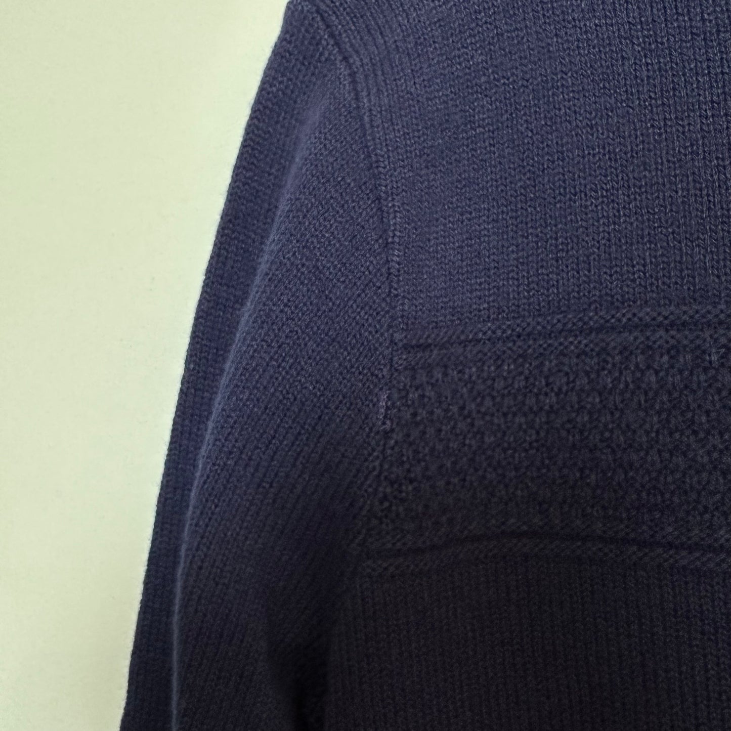 Vintage 70s Izod Sports Lacoste Boat Neck Sweater Navy Blue Small 38