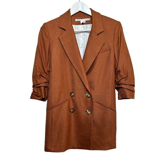 Veronica Beard Rupert Dickey Jacket Blazer Double Breasted Golden Brown 0
