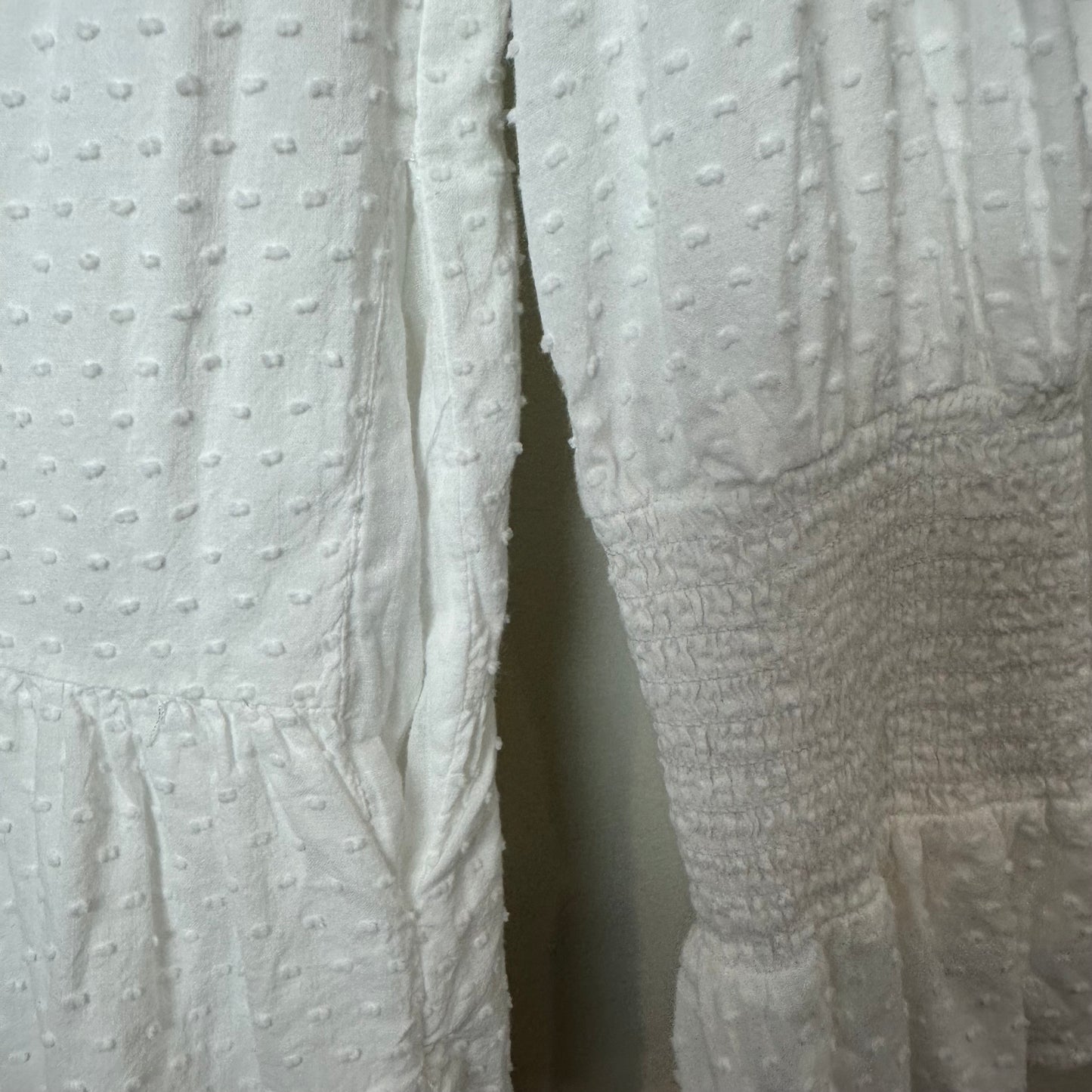 Pomander Place Tuckernuck Kenzo Dress White Swiss Dot Long Sleeve Medium