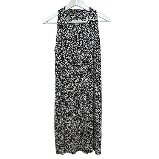 Tommy Bahama Sandy Sports Short Leopard Dress Black White Sleeveless Small