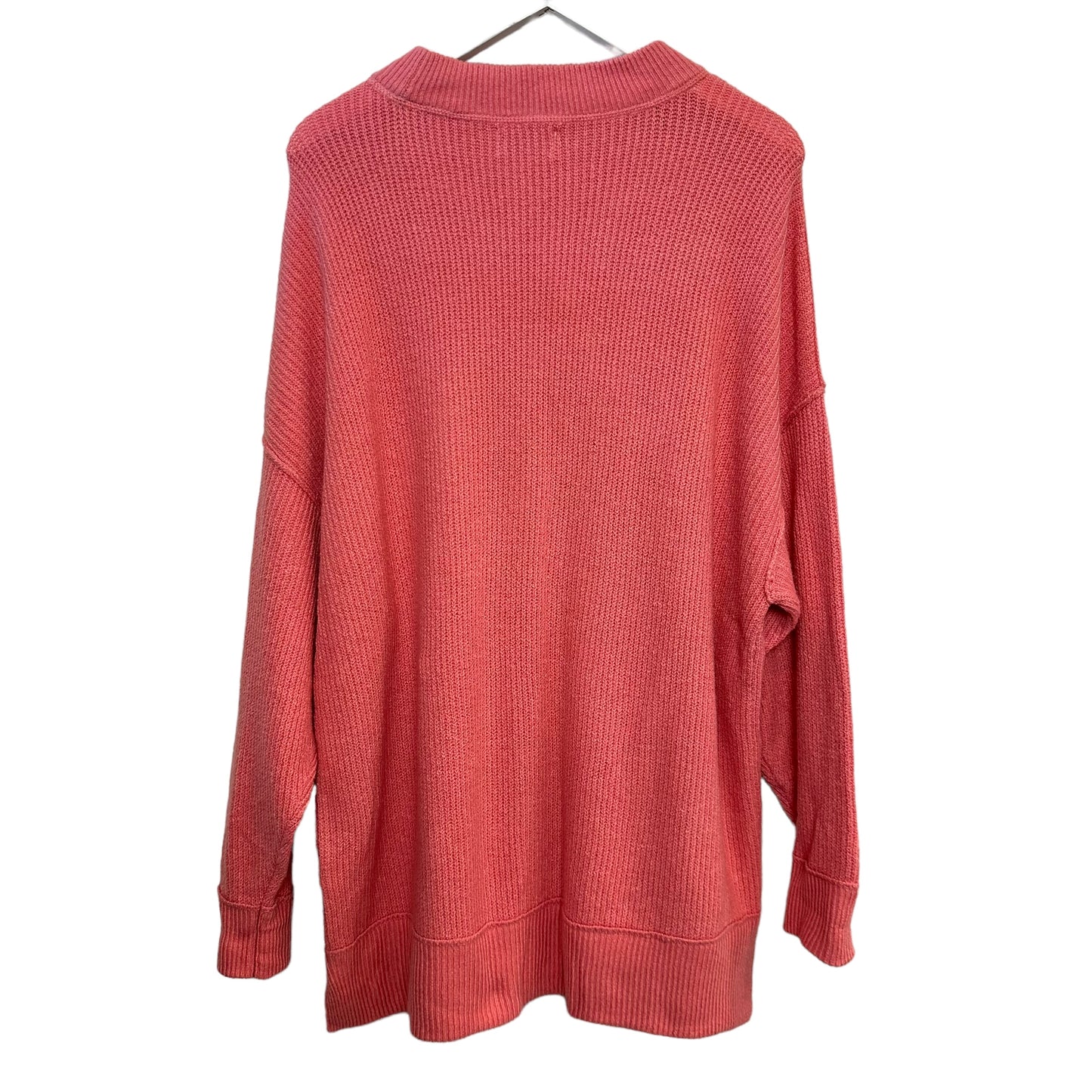 New with Tags Aerie Pink Knit Sweater Crewneck Oversized Cozy Ribbed Large