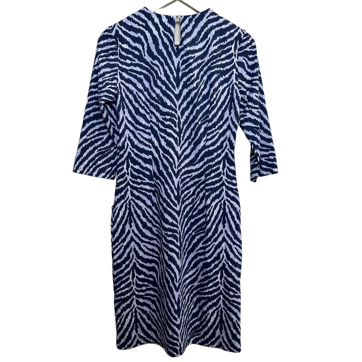 J. McLaughlin Catalyst Dress Tiger Eyes Purple Blue Catalina Cloth Small