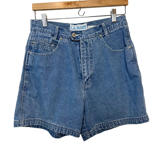 Vintage 90s L.A. Blues High Rise Denim Short Mom Jean Shorts Cotton 10