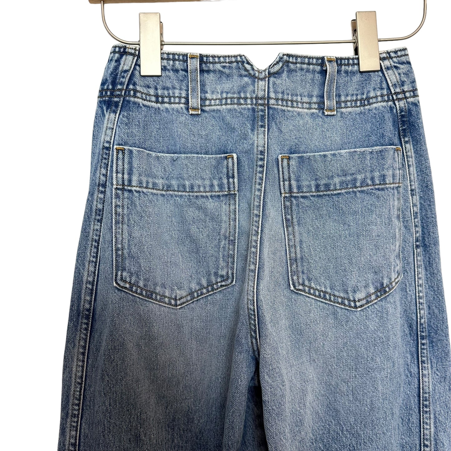 Apiece Apart Meridian Jean Denim Barrel High Rise Slouchy Rigid Austin 24