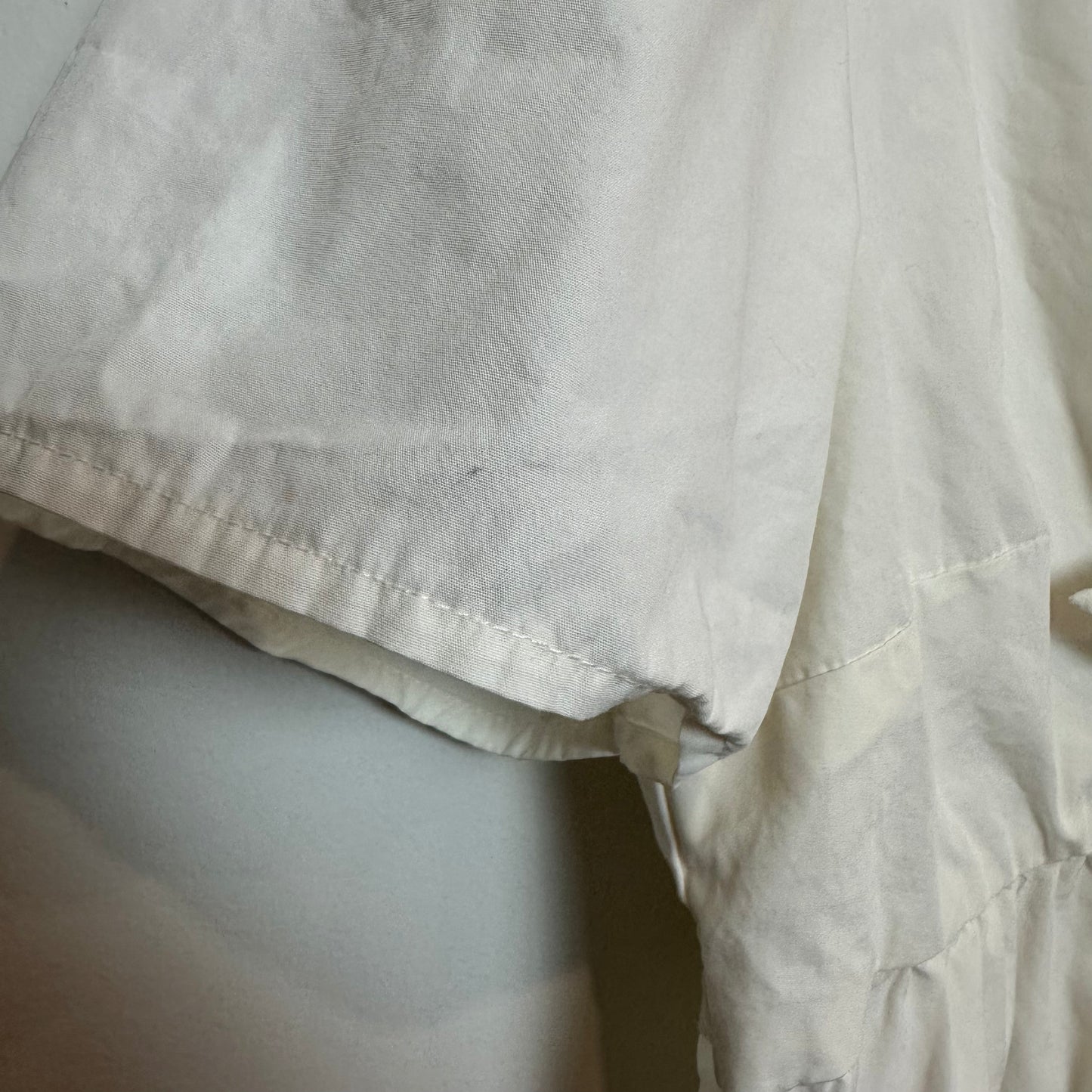 Madewell Tie Front Mini Dress Short Sleeve White Poplin Cotton 2