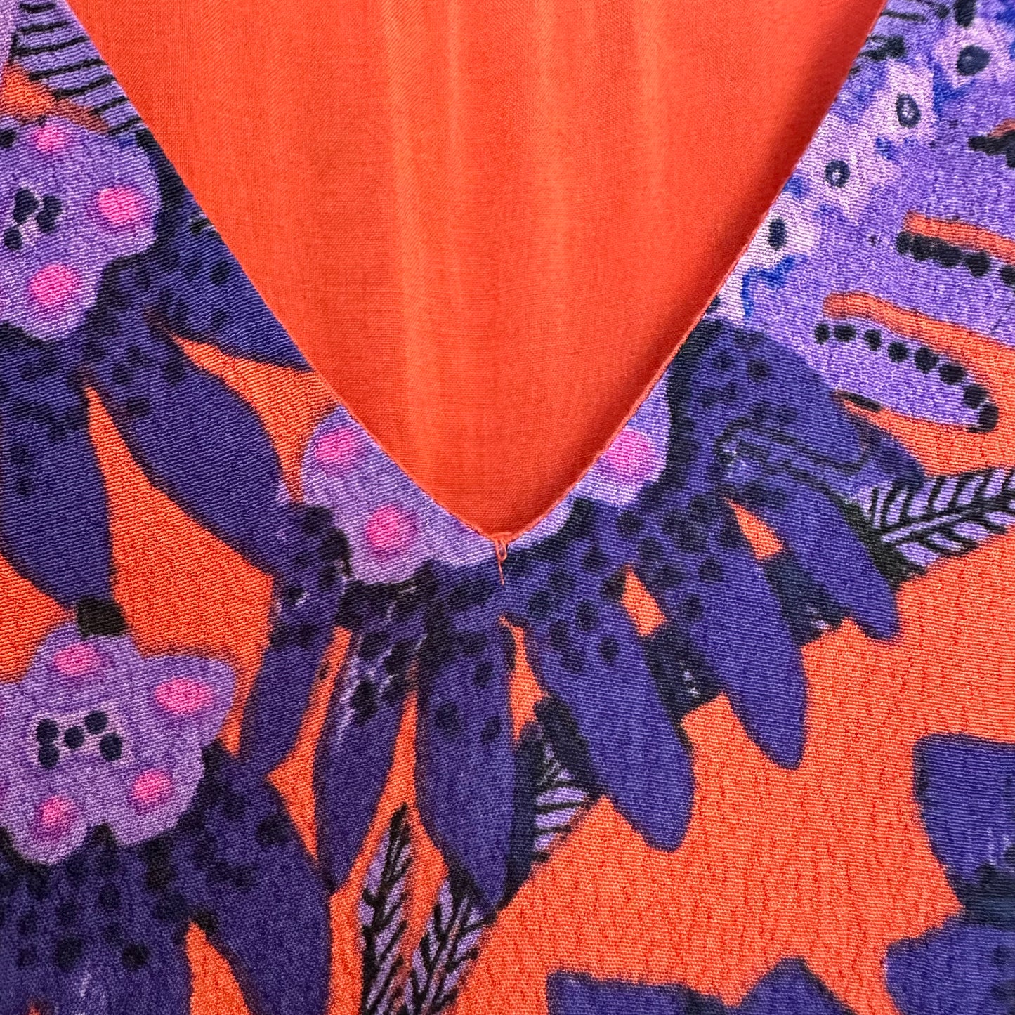 Anthropologie Maeve Macie Maxi Dress Floral Sleeveless Purple Orange Red 8