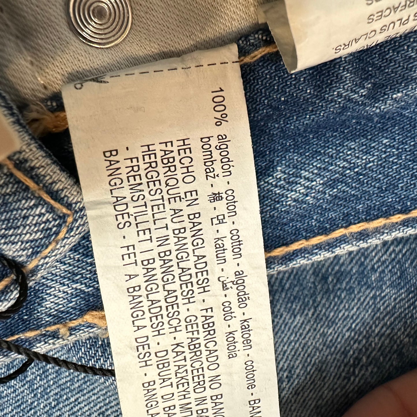 New with Tags Zara High Rise Straight Jeans Denim Cotton 2