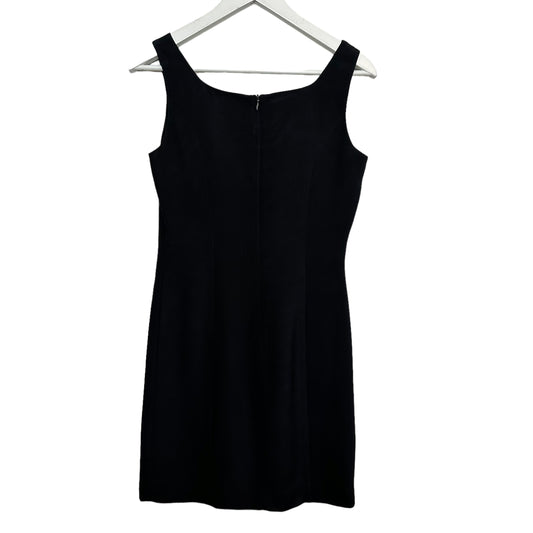 Vintage 90s Hugo Buscati Silk Black Dress Mini Tank Sleeveless