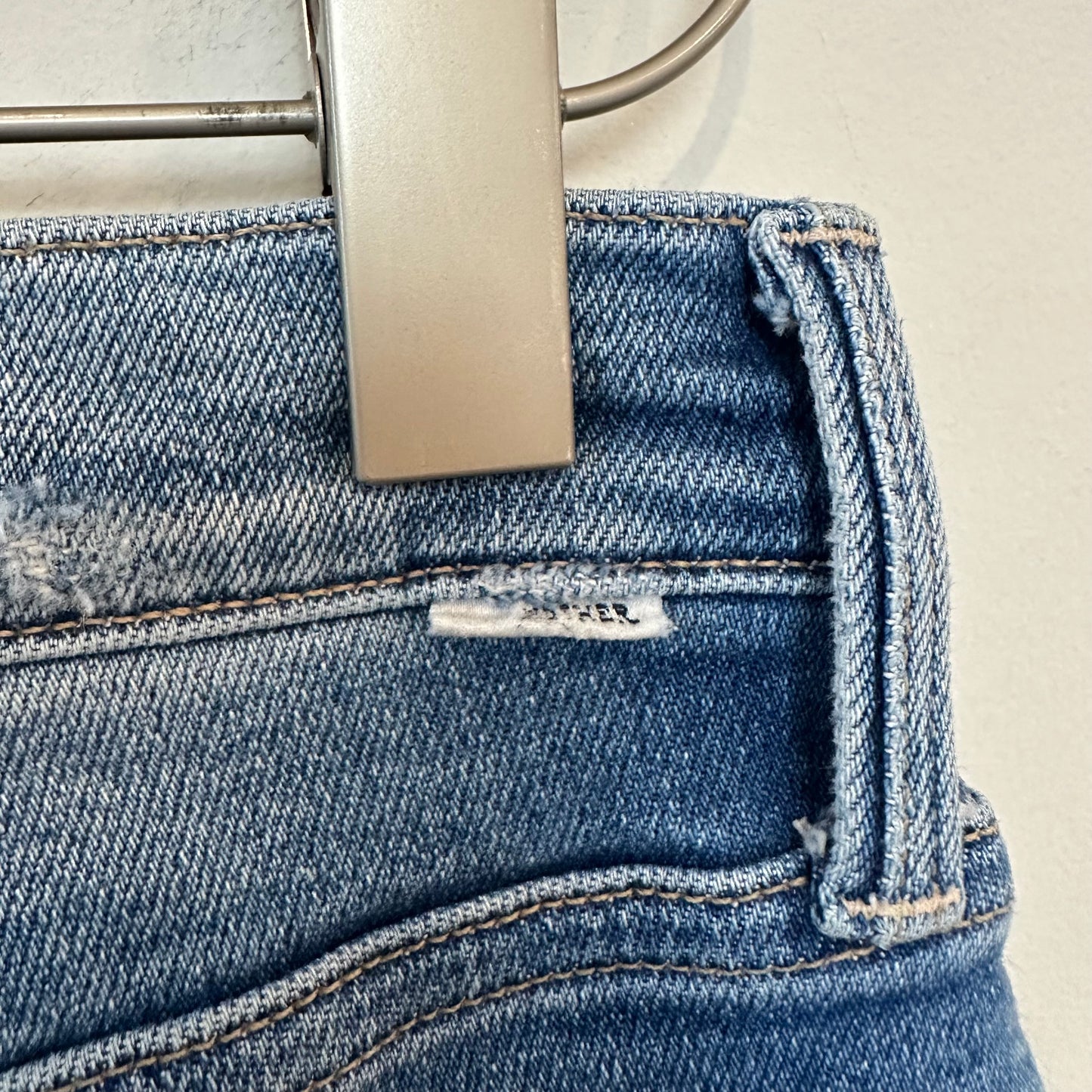Mother The Tomcat Jeans Denim Play Like a Pirate High Rise Straight Button Fly 26