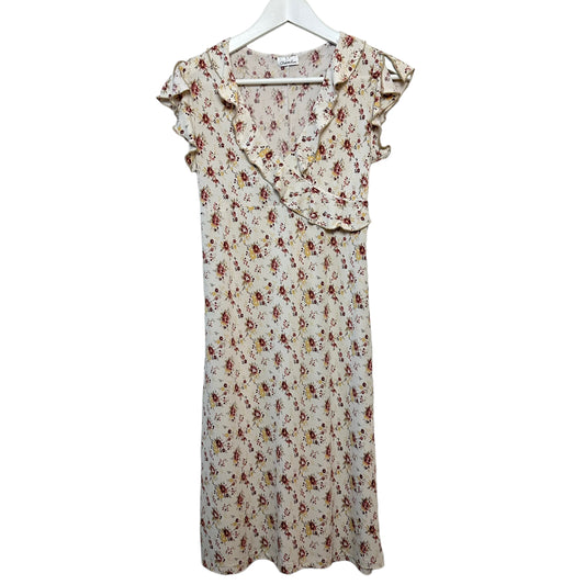 Vintage 90s Y2K Charlotte Russe Floral Midi Dress Made in the USA Medium