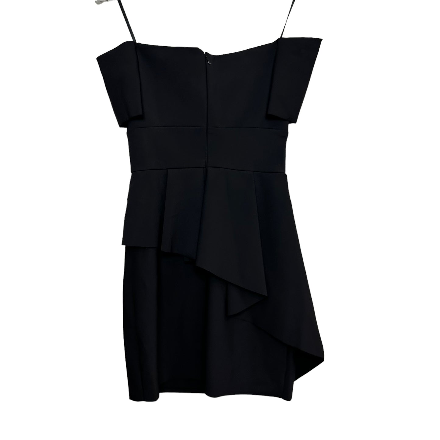 Milly Vanessa Black Dress Off-the-Shoulder Peplum Cocktail Mini 6