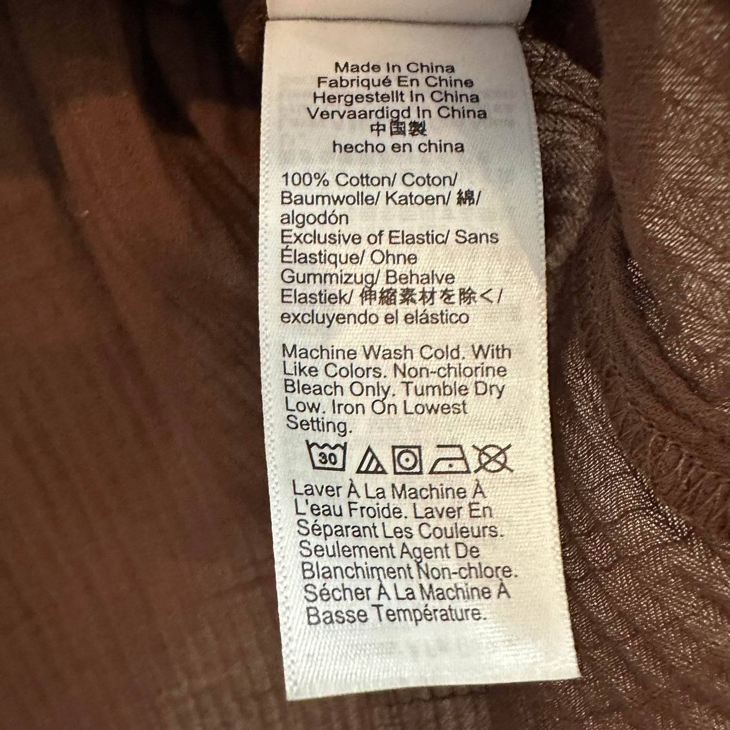 New with Tags J.Crew Garden Top in Soft Gauze Cotton Brown Sleeveless Smocked M