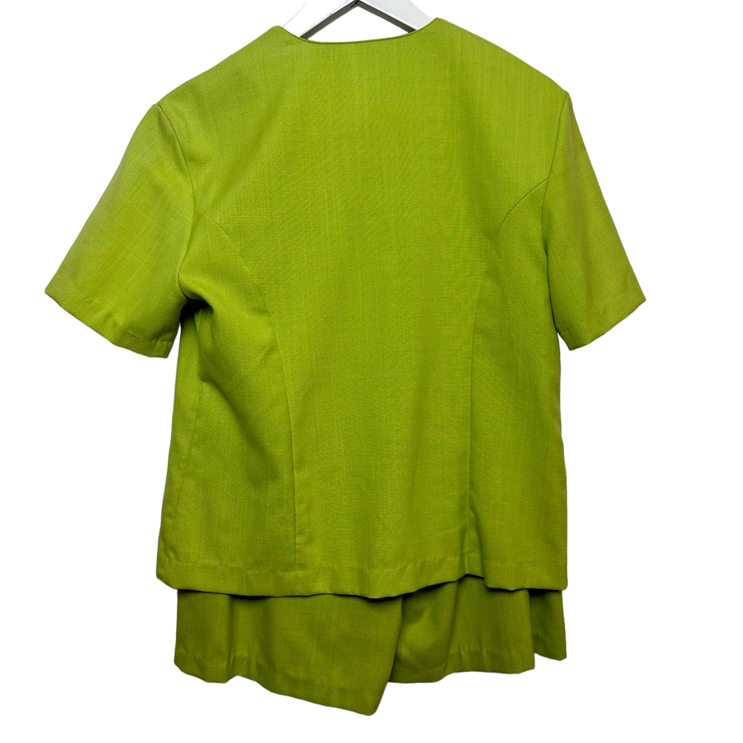 Vintage Lilly Sports Lime Green Skirt Set Skort and Matching Top Medium Petite