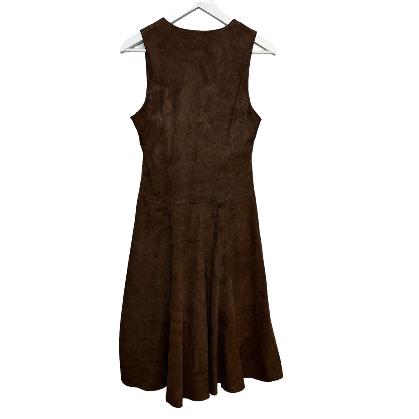 Ralph Lauren Collection Purple Label Lambsuede leather Dress Brown Made in the USA