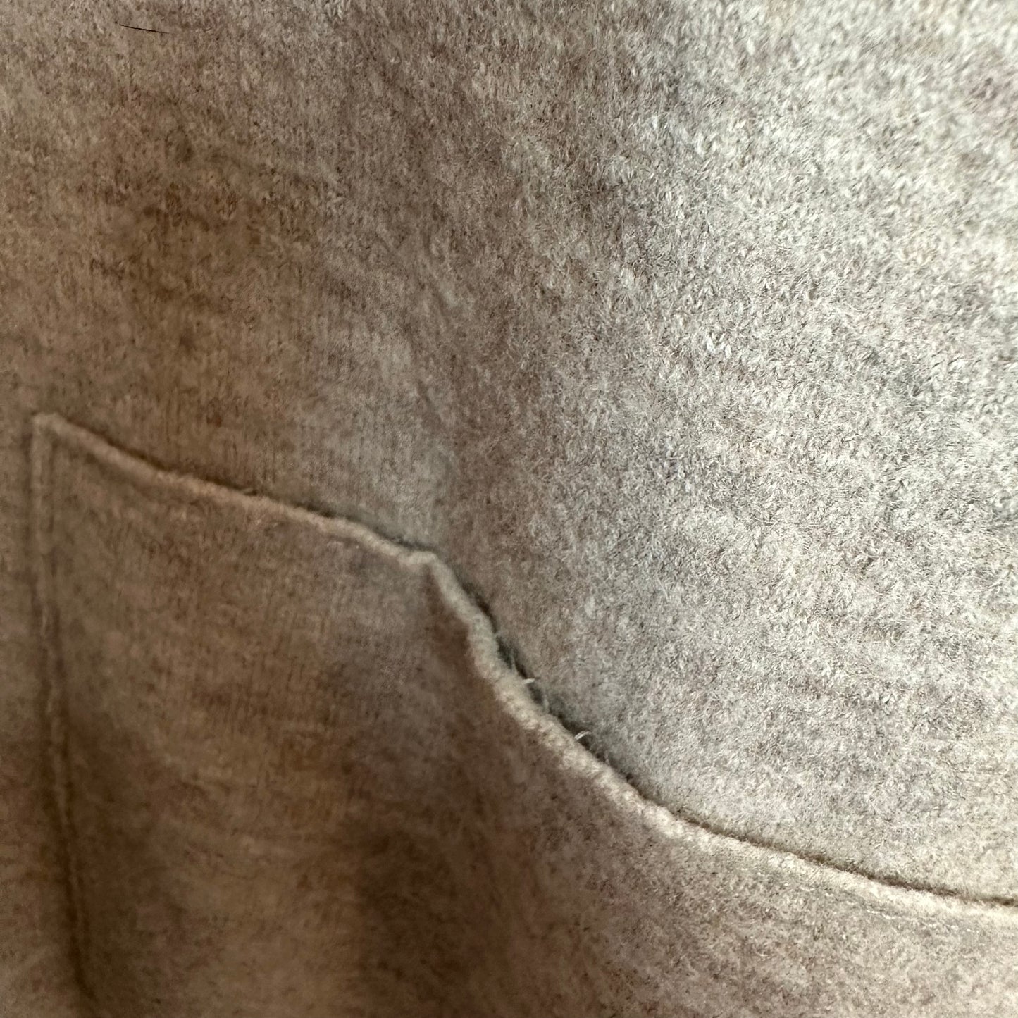 Eileen Fisher The Icons The Kimono Jacket Cardigan Sweater Open Front Beige Wool Small
