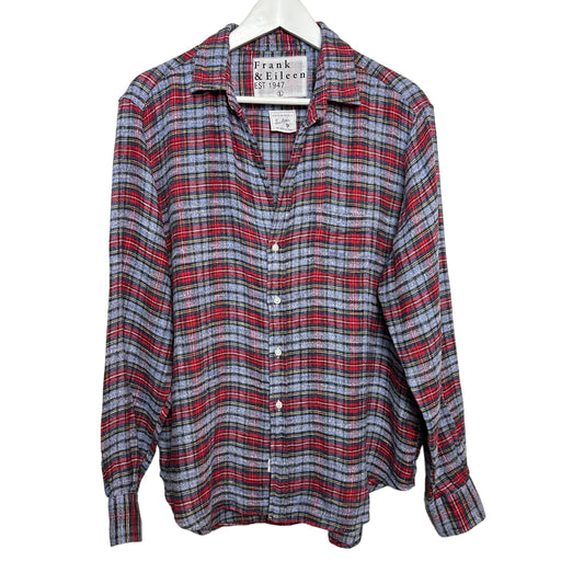 Frank & Eileen Eileen Relaxed Button Up Shirt Plaid Flannel Large