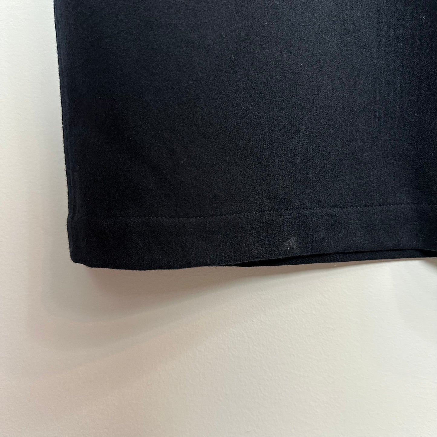 Vintage 90s Ralph Lauren Polo Sport Black Maxi Midi Skirt 8 Cashmere and Wool