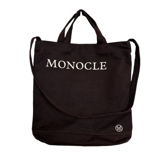New with Tags Monocle Tote Bag Magazine Market Brown Canvas Shoulder Strap