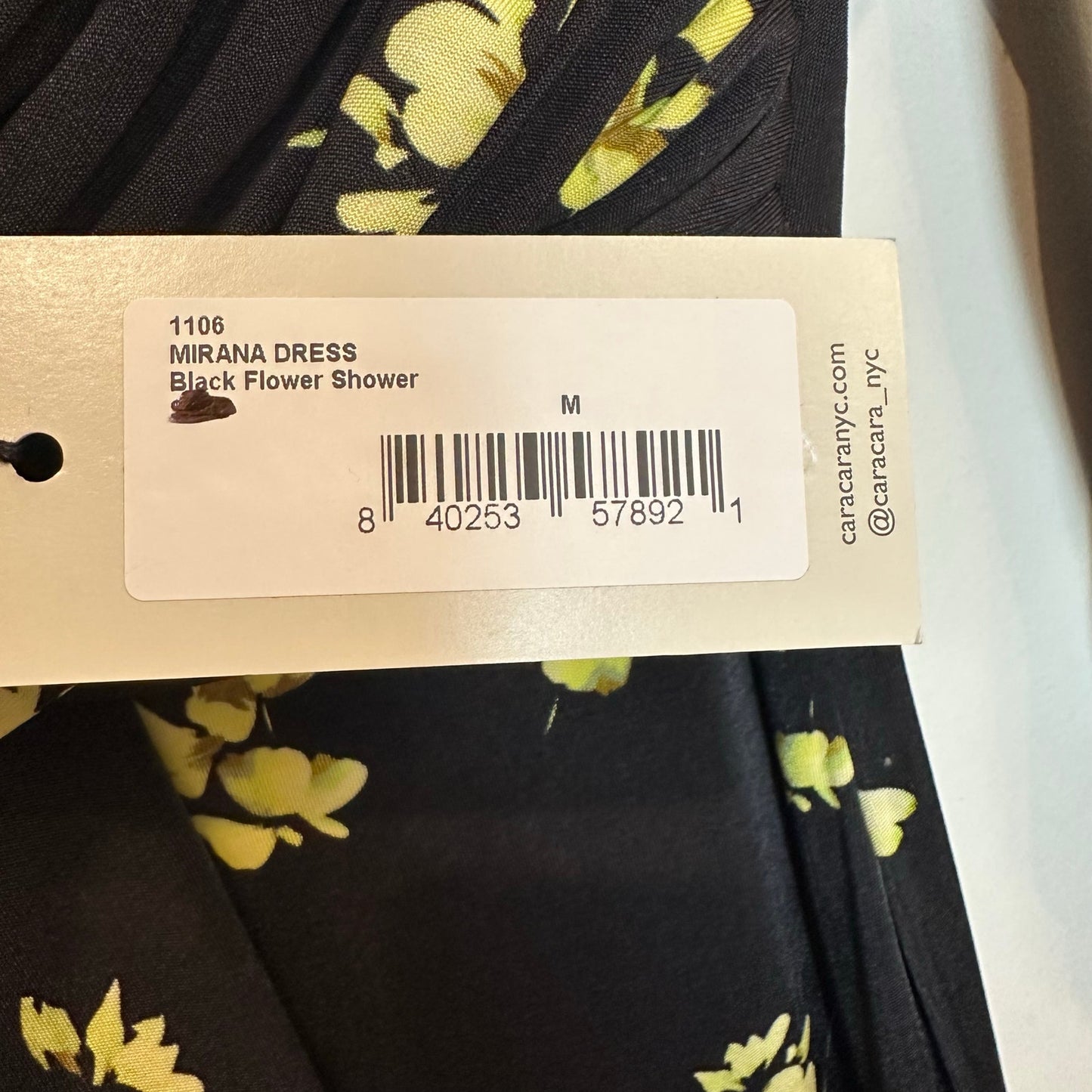 NWT Cara Cara Mirana Dress Off-the-shoulder Floral jersey Maxi Long Sleeve M
