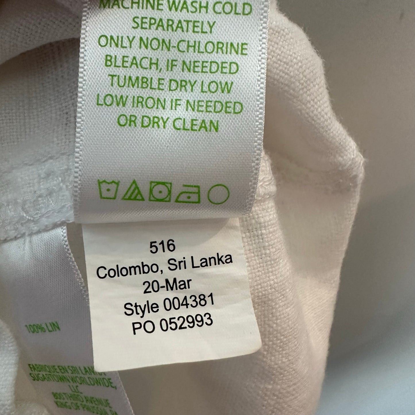 Lilly Pulitzer Linen Pants Beach Palazzo White Wide Leg Straight Mid Rise Medium