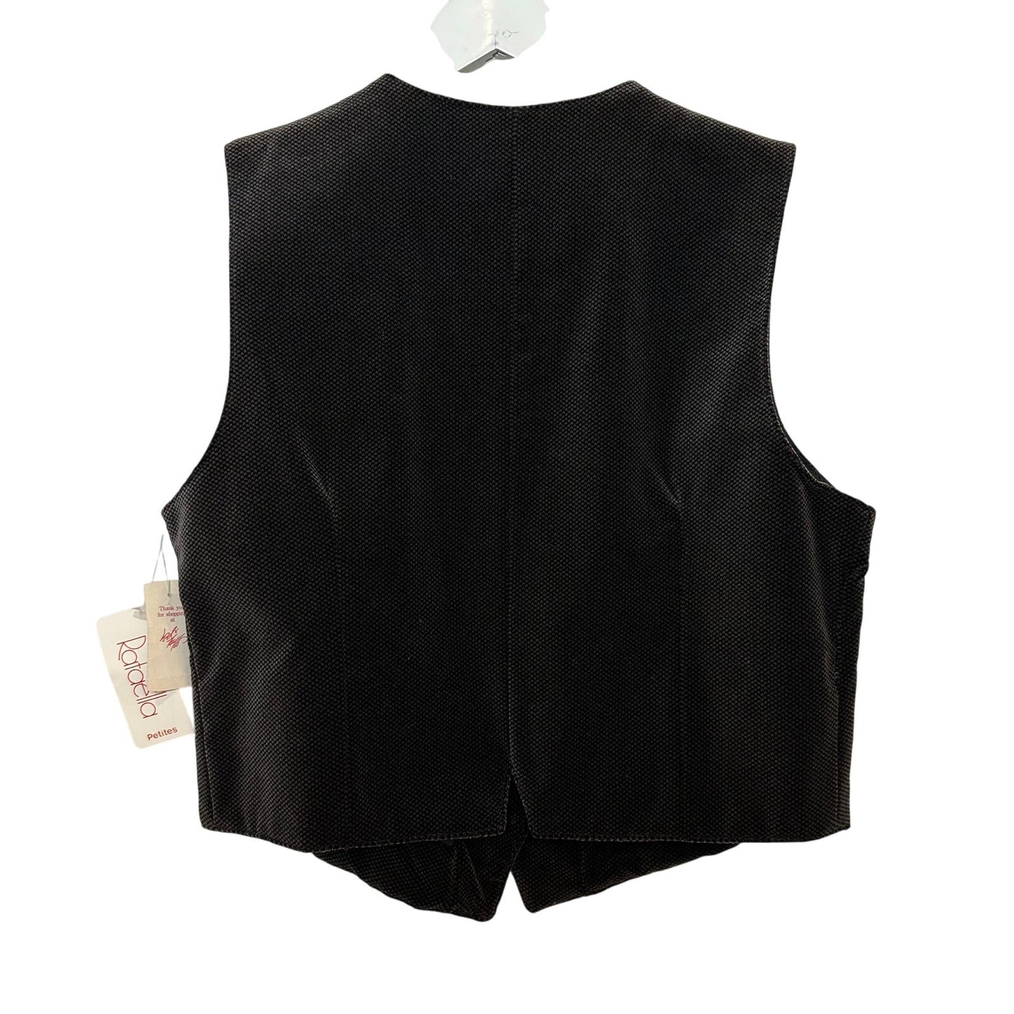 NWT Vintage 80s 90s Rafaella Vest Velvet Velour Cropped Suit Tailored 10