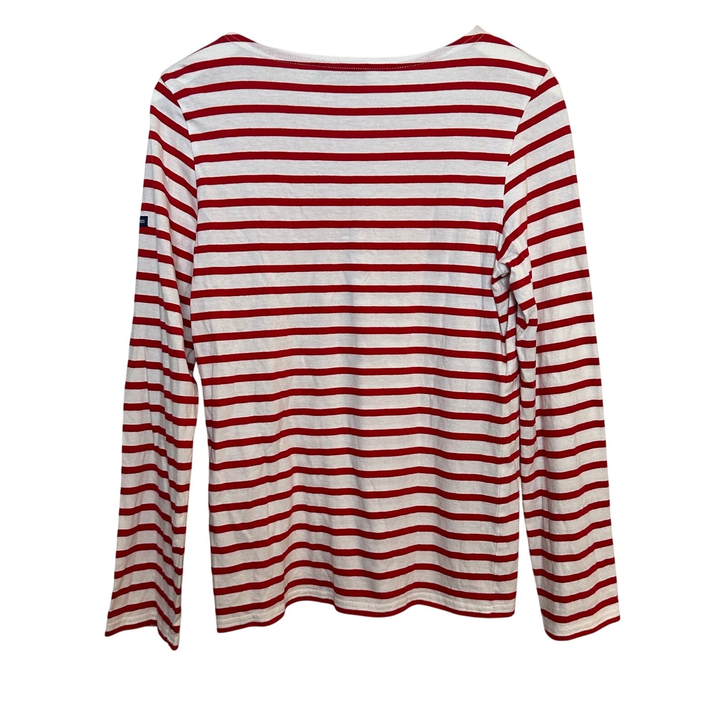 Saint James Neige-Marine Minquiers Moderne Shirt Red White Striped T-Shirt
