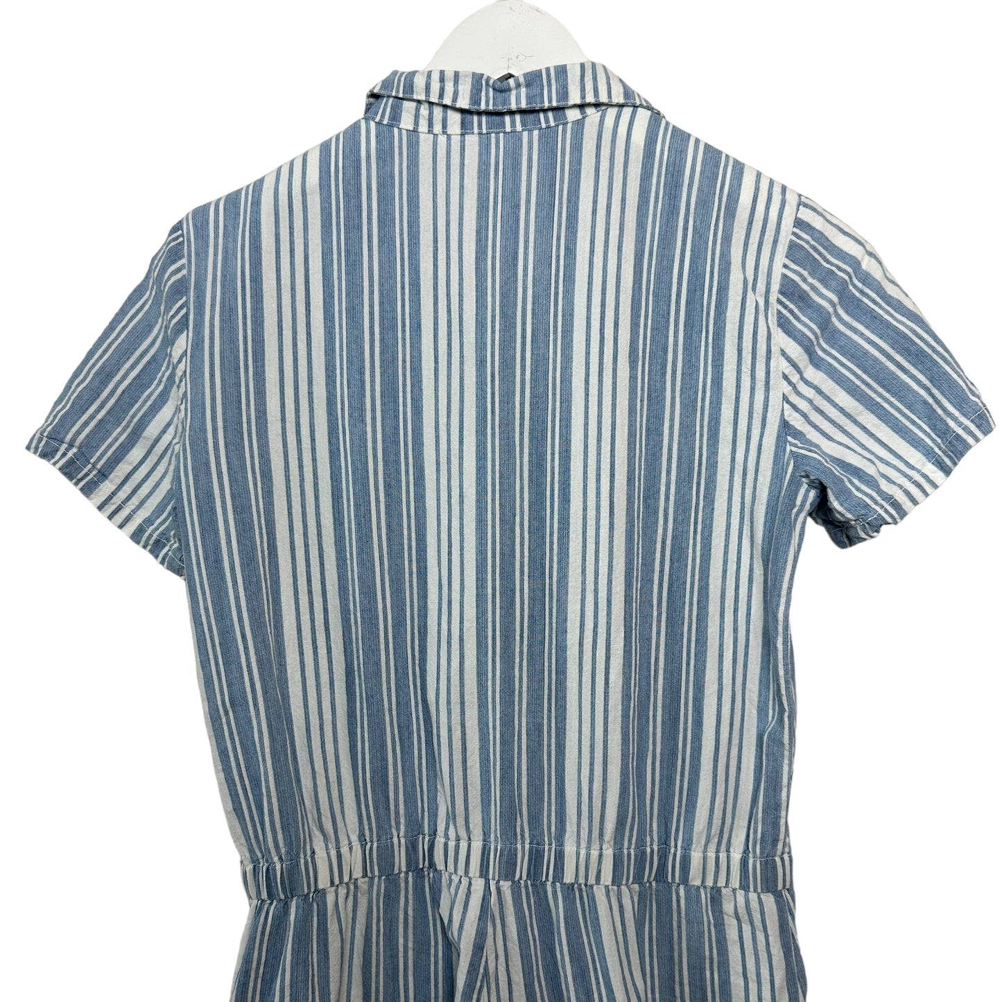 Lacausa Striped Montana Jumpsuit Coveralls Indigo Striped Cotton XS