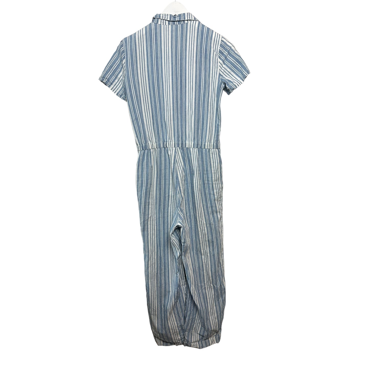 Lacausa Striped Montana Jumpsuit Coveralls Indigo Striped Cotton XS