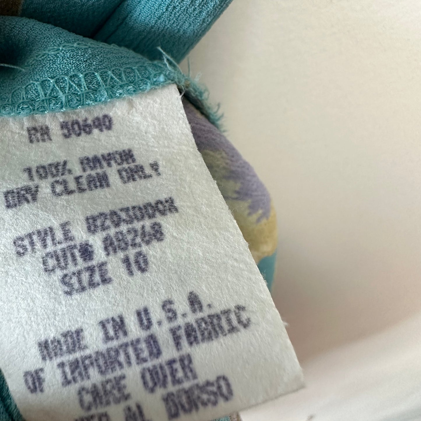 Vintage 90s Casual Corner Blue Floral Maxi Skirt 10