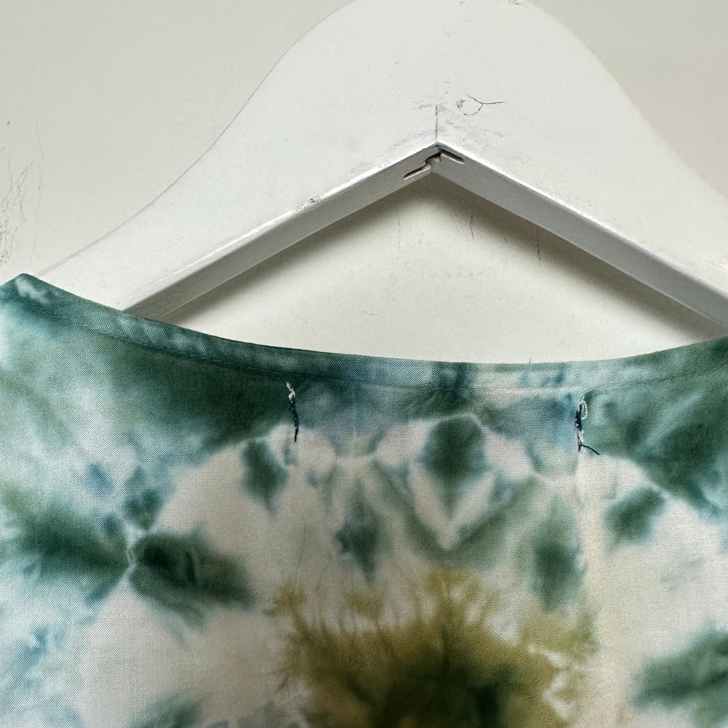 Young Fabulous and Broke Tie Dye Blouse Top Blue Green Small
