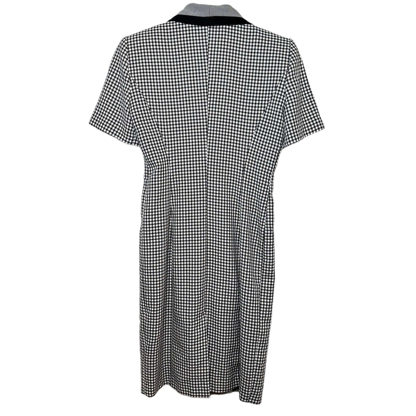 Vintage 80s Danny and Nicole Blazer Dress Black White Gingham 4P Made in the USA