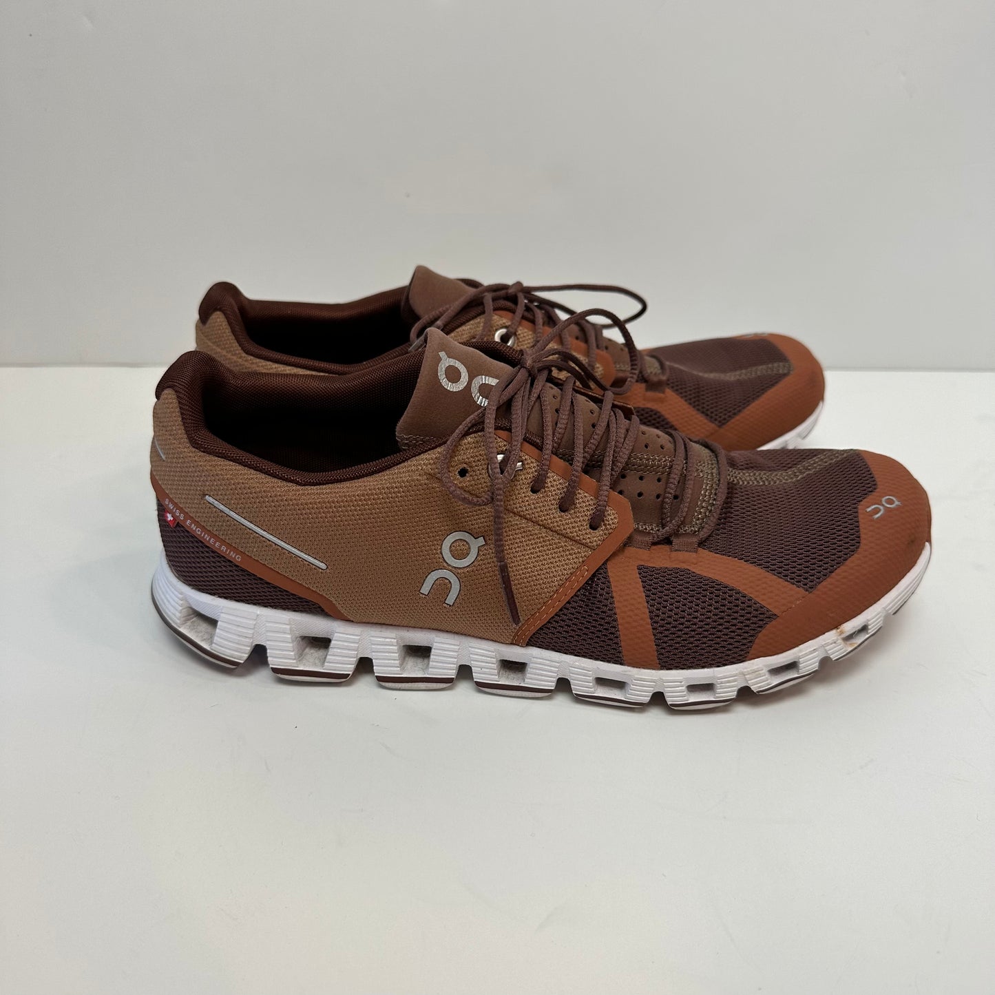 On Running Men's Cloud Sneaker On Clouds Rust Red Orange 9