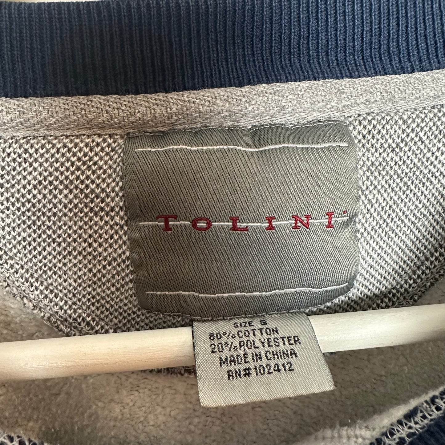 Vintage 90s Tolini Vail Crewneck Sweatshirt Pullover Ringer Small