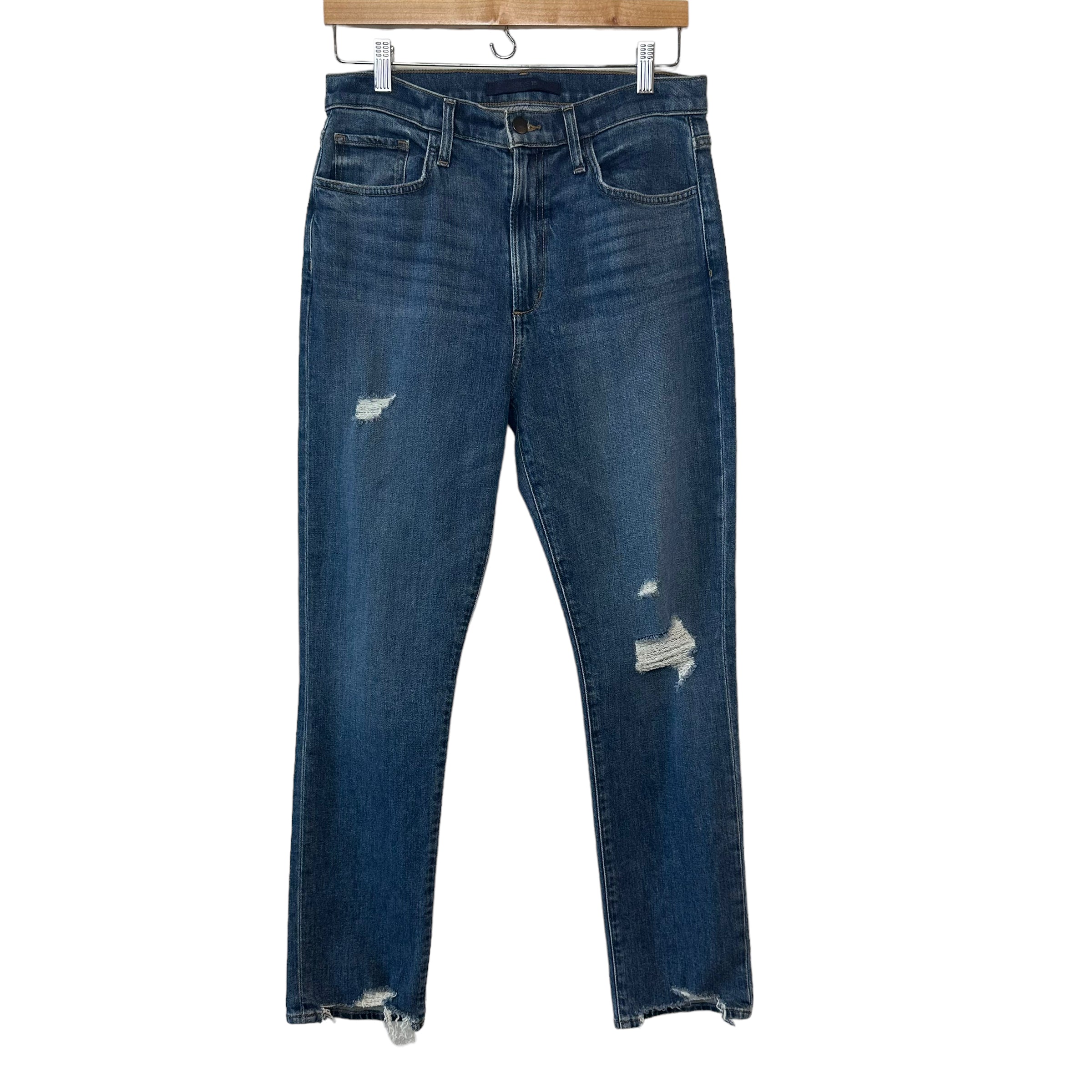 Damaged Uniqlo Cigarette Jeans ONLEMILY High Waist Straight Fit