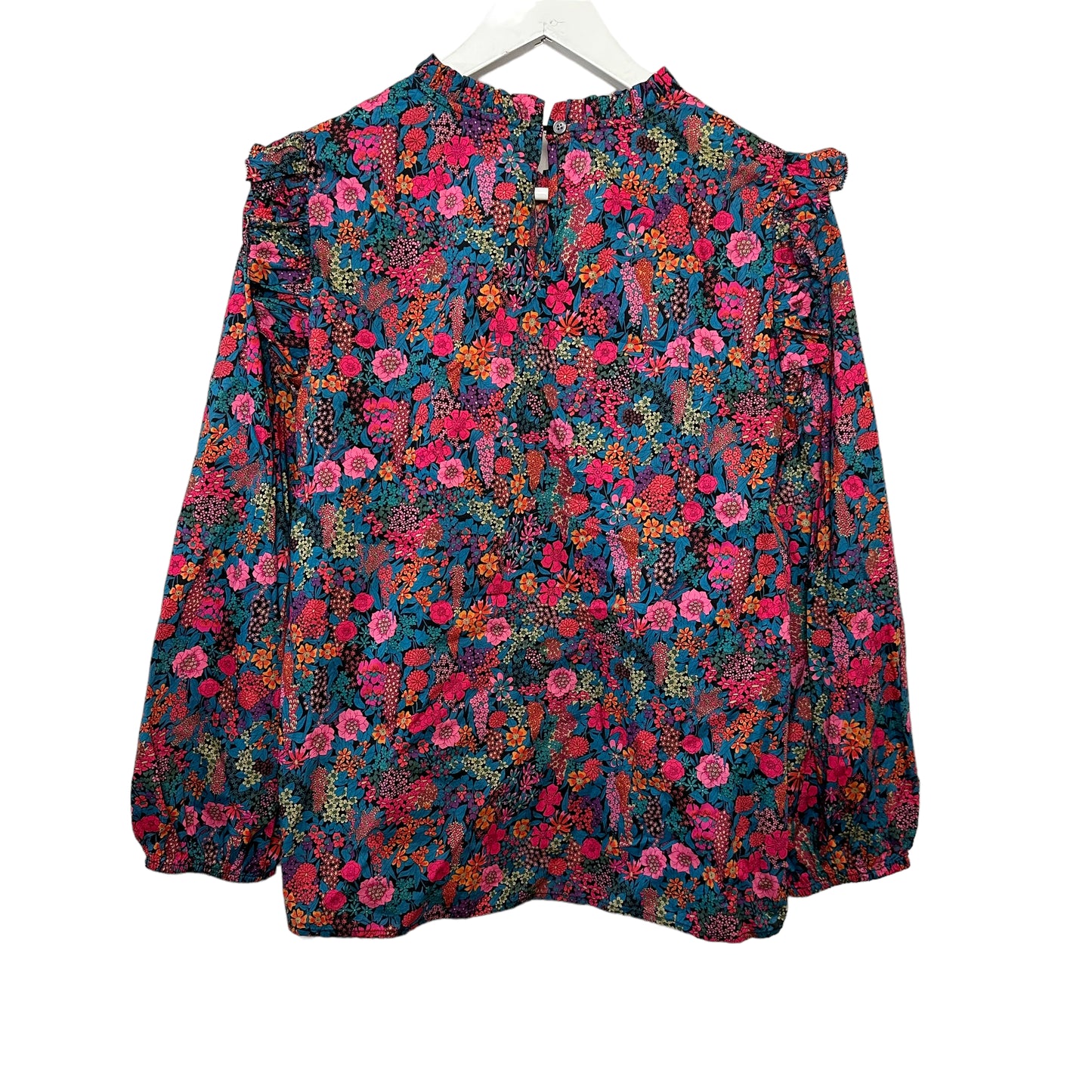 J. Crew Liberty Fabrics Ciara Floral Top Blouse Long Sleeve Medium