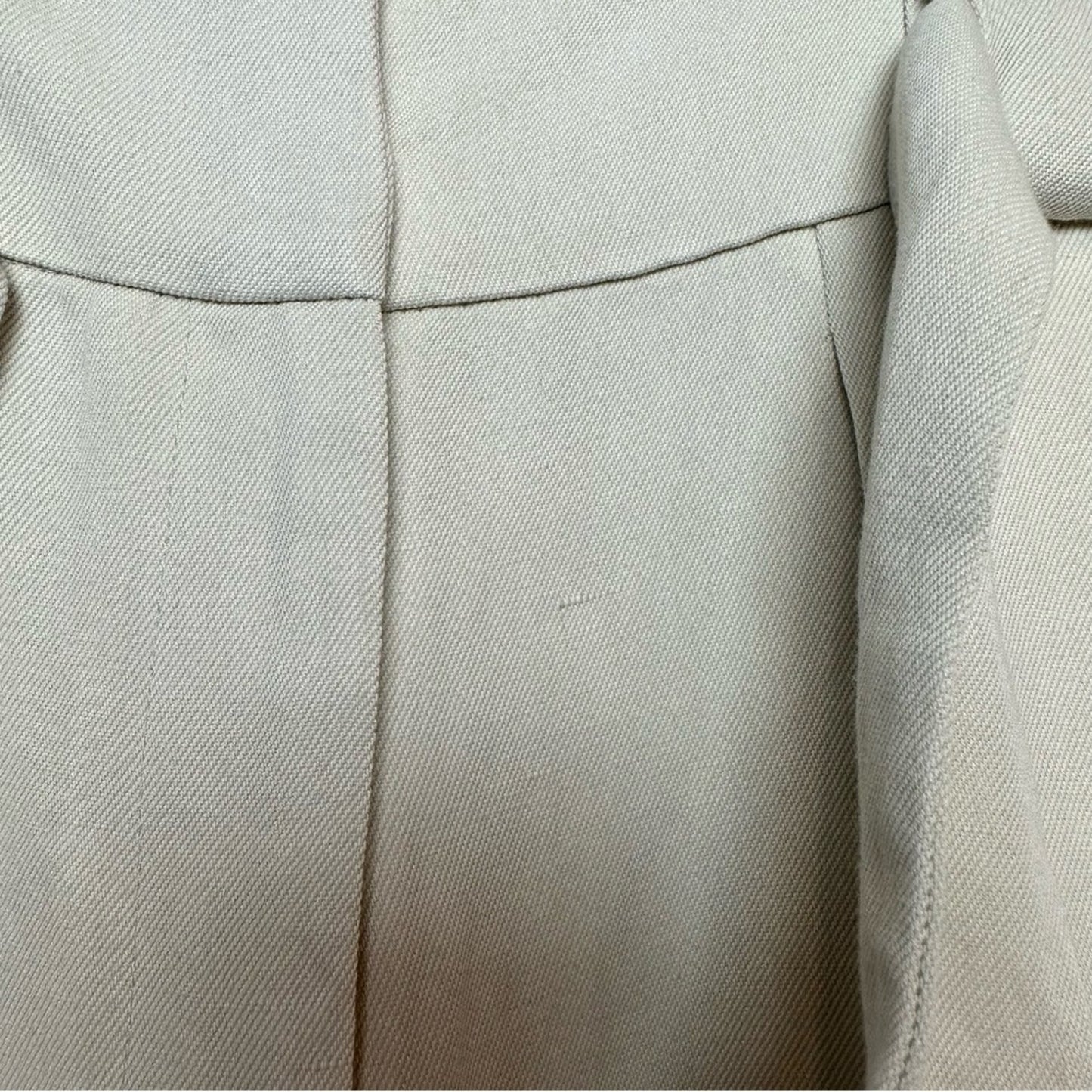 IRO Apollonia Trousers belted pleated twill straight leg pants Tie Waist Ecru 2