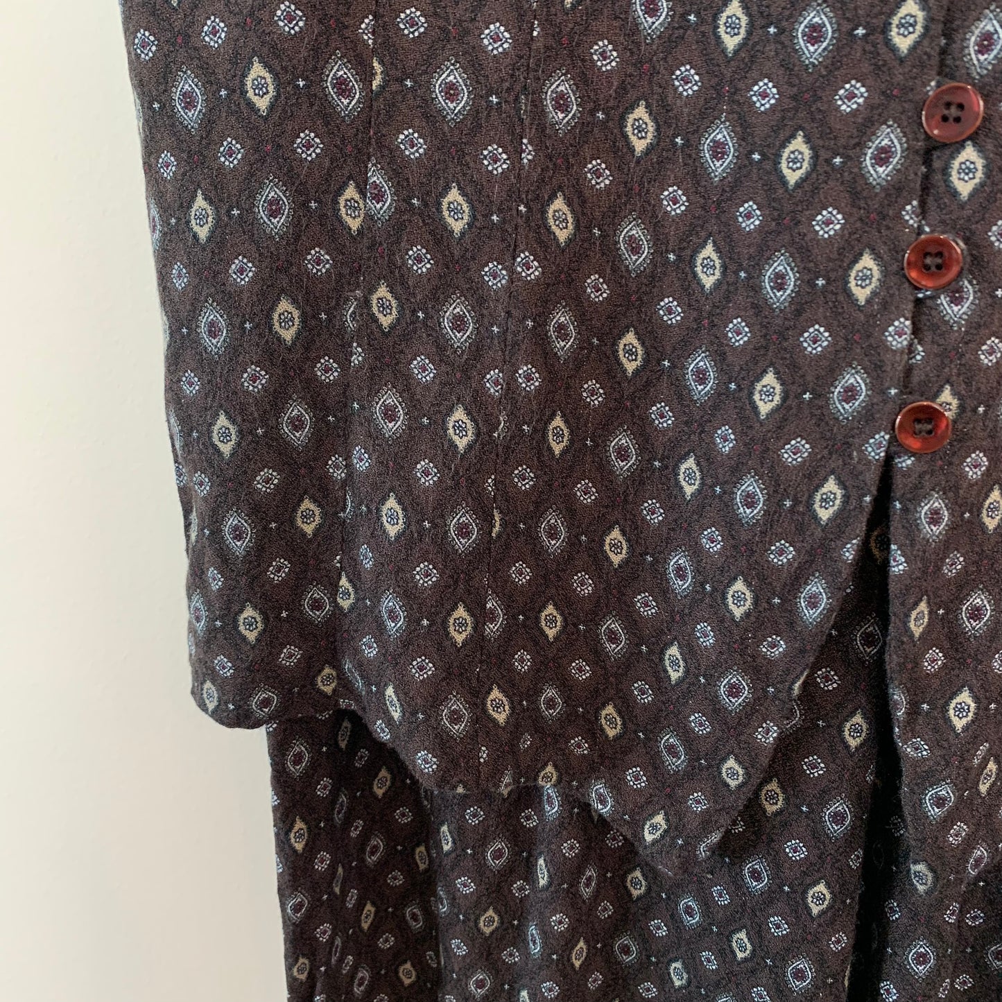 Vintage 90s New York Style Coordinating Vest and Pants Set