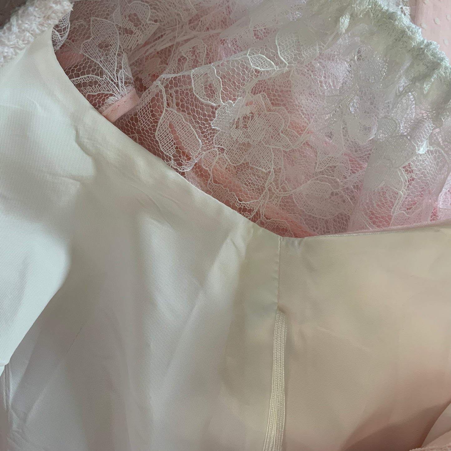 Vintage 70s 80s Alicia Pink Midi Dress Gown Small