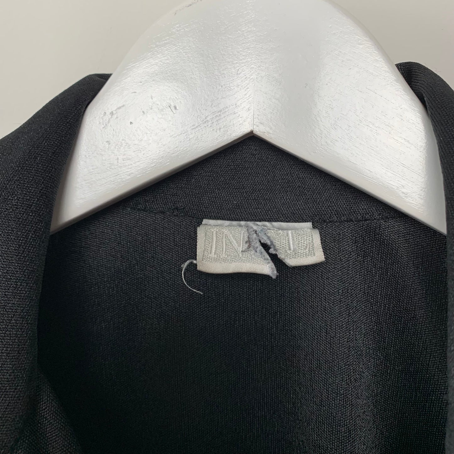 Vintage Black Button Down Collared Shirt Small