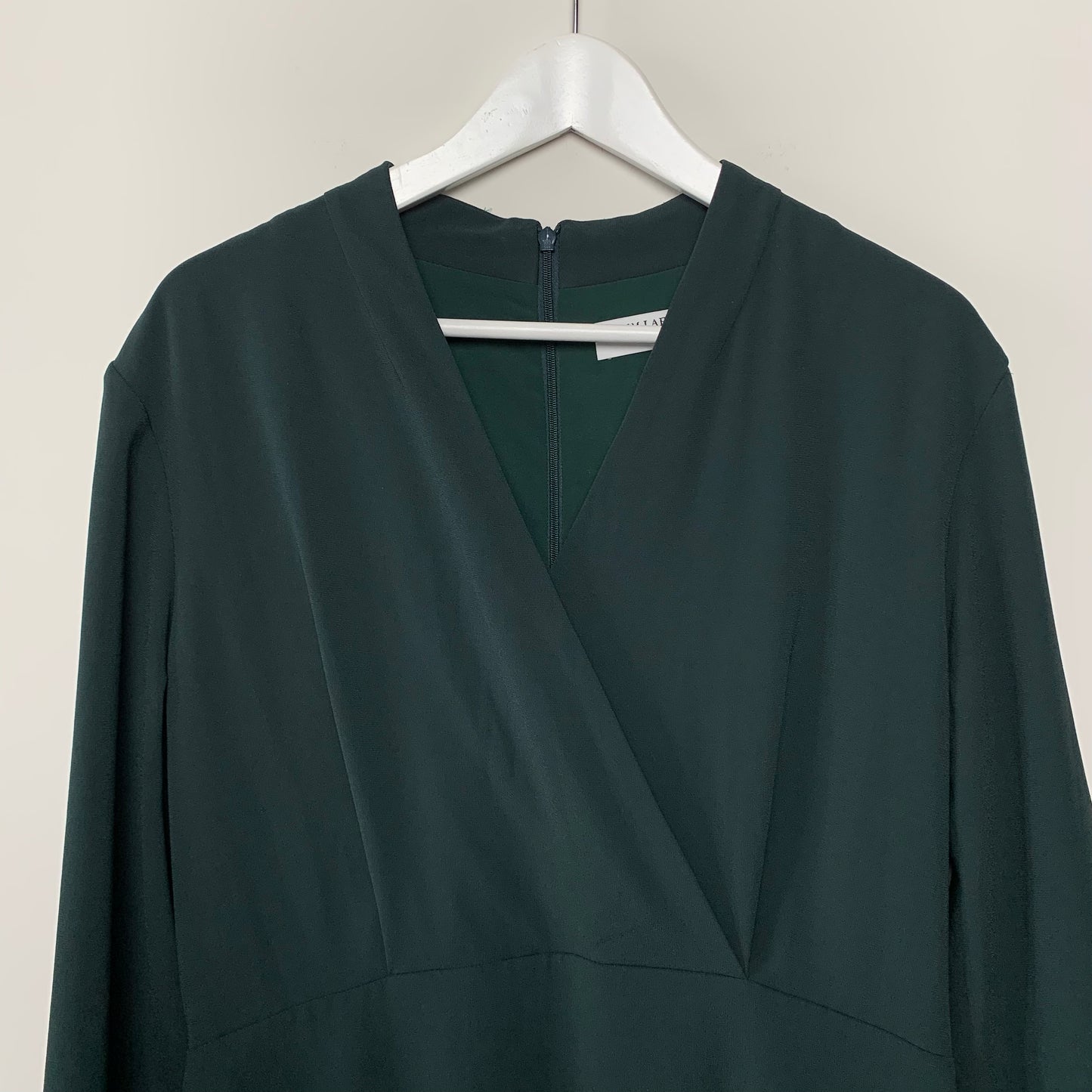 MM Lafleur Niko Wrap Front Dress Deep Forest Green 12